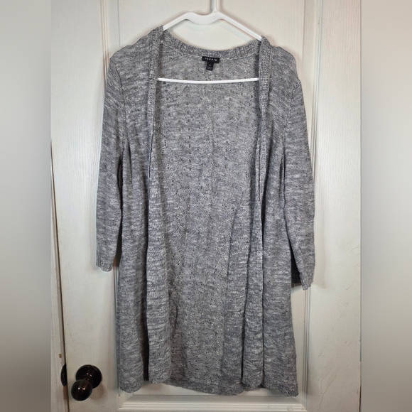 torrid Sweaters - Torride Heather Gray Open Cardigan Plus Size 1
